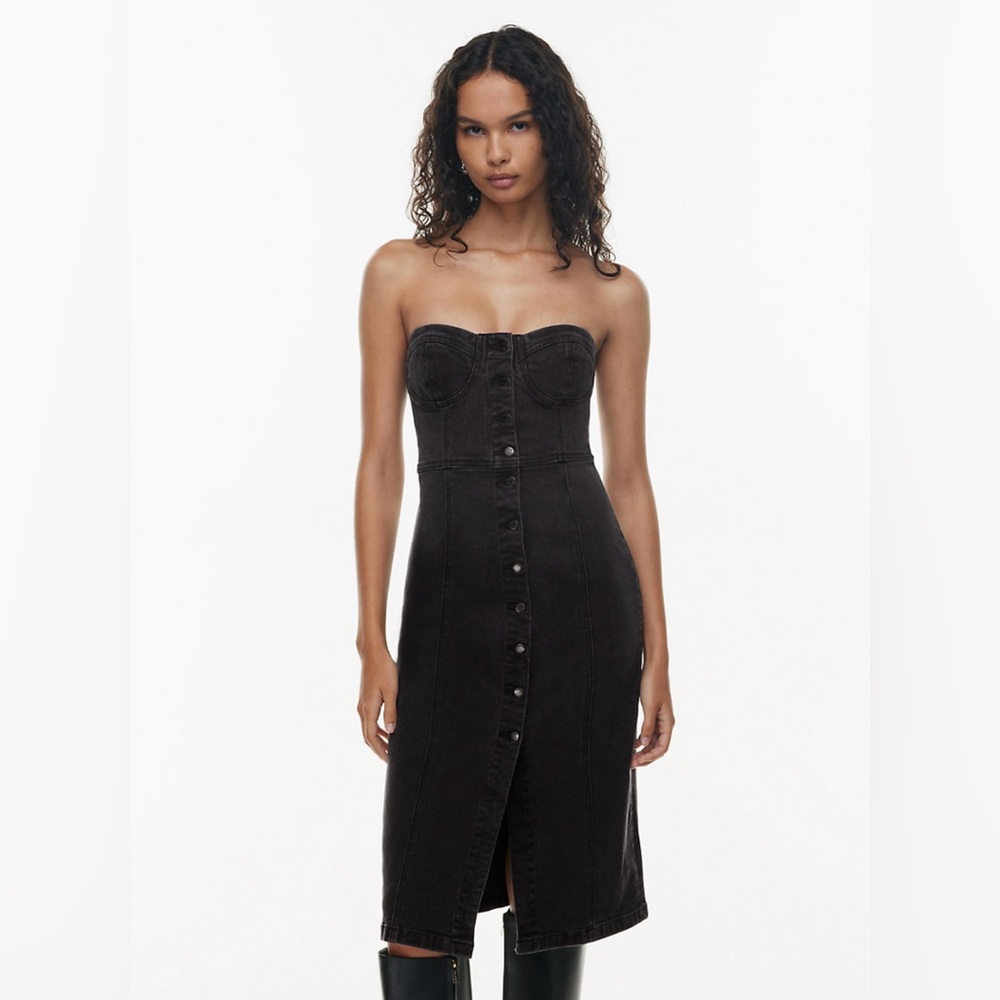 Denim Forum The 90'S Midi Denim Dress